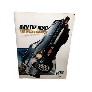 1981 Datsun Turbo-ZX Vintage Car Print Ad – Original Nissan Sports Car Advertise